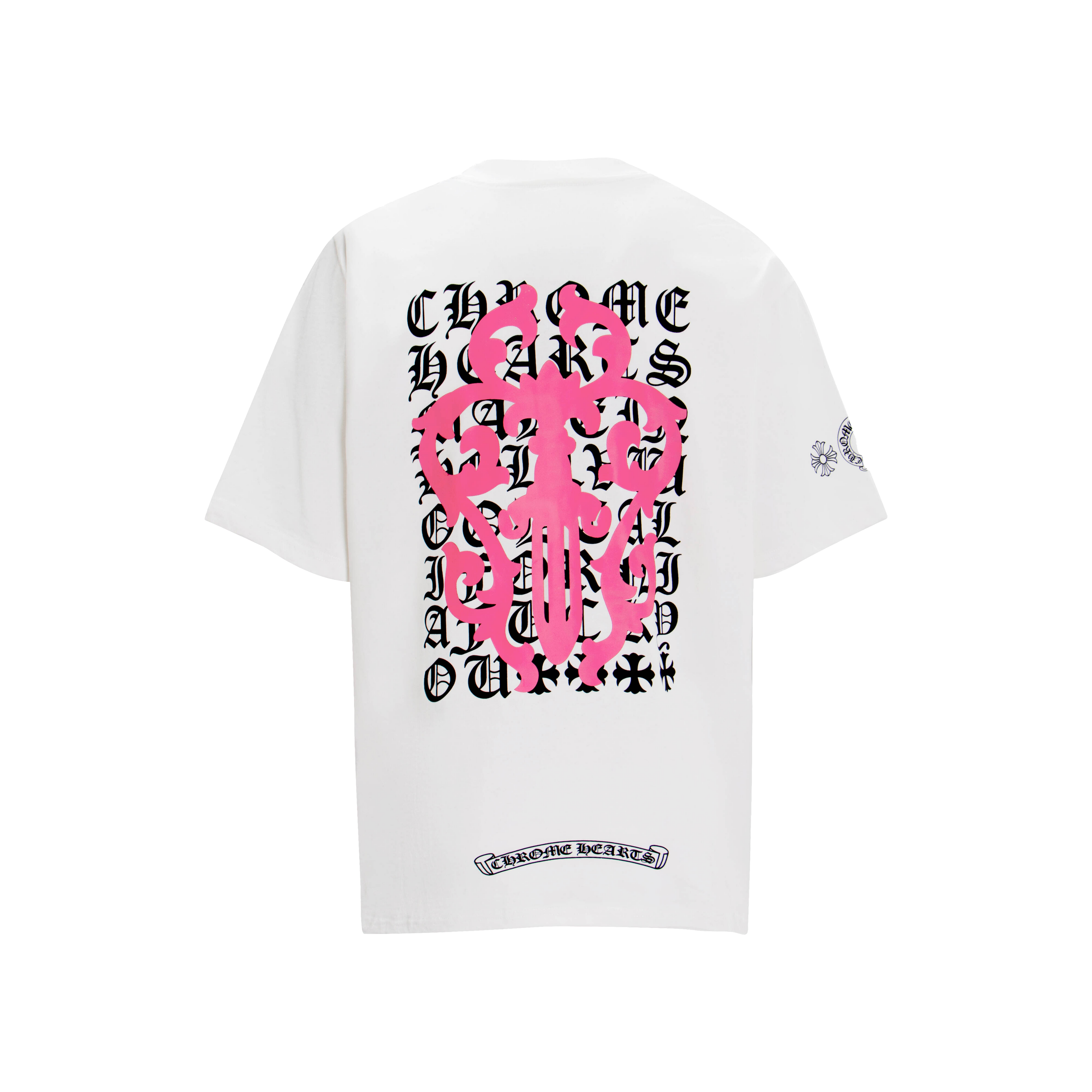 Multi-Design Gothic Cross & Horseshoe Graphic T-Shirts (Black/White)