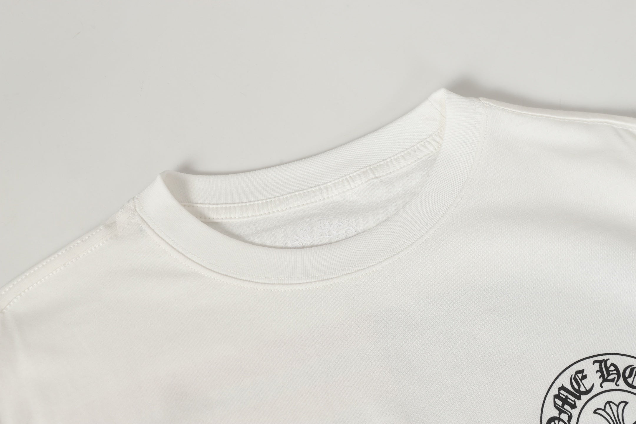 Logo Flag Long Sleeve Tee - Black White Gothic Street T-Shirt K2126